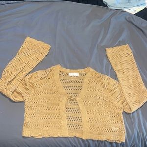 Crochet crop top cover